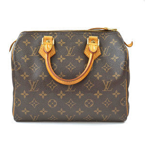 Louis Vuitton Speedy Monogram Shoulder Bag Brown